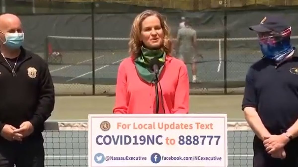 Politician's Tennis Court Reopening Goes Hilariously Off The Rails After She Suggests Kicking People's Balls
