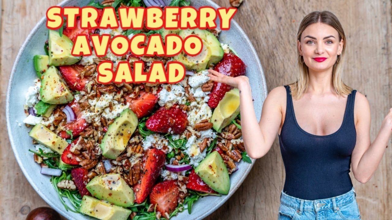 Strawberry Avocado Salad With Feta And Arugula