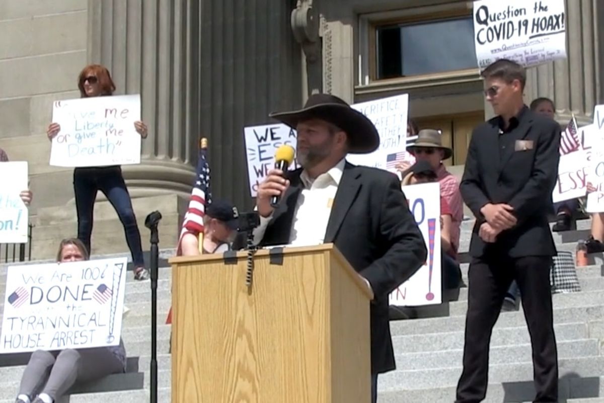 Ammon Bundy Knows What Is 'Holocaust,' It Is Having To Wear A Mask Sometimes For Sure