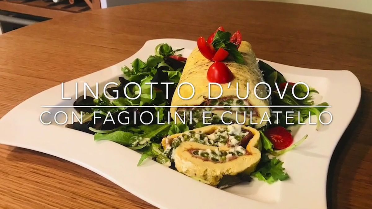 Cuciniamo insieme: lingotto d’uova al forno con fagiolini e culatello