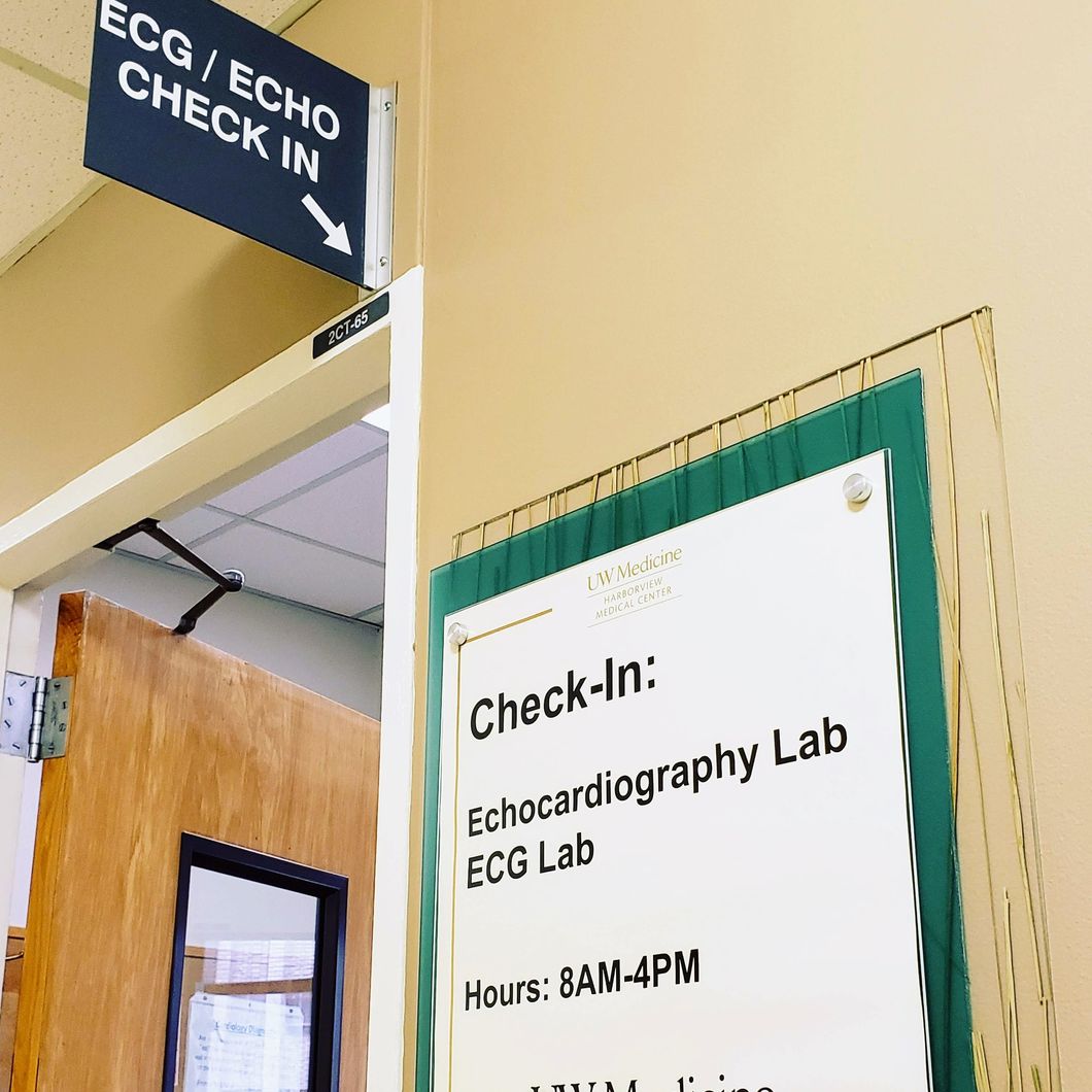 Check in: Echocardiography Lab at the University of Washington at Harborview