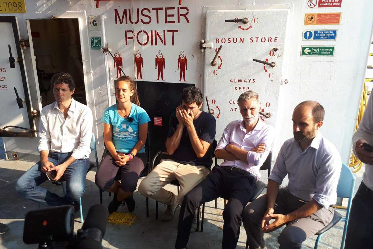 Delrio e soci a bordo della nave di Carola che trasportava pure tre torturatori libici