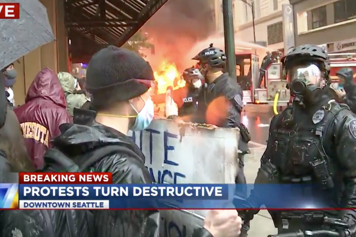 Assholes Stir Up S**t At George Floyd Protests While Police Shoot Reporters With Rubber Bullets