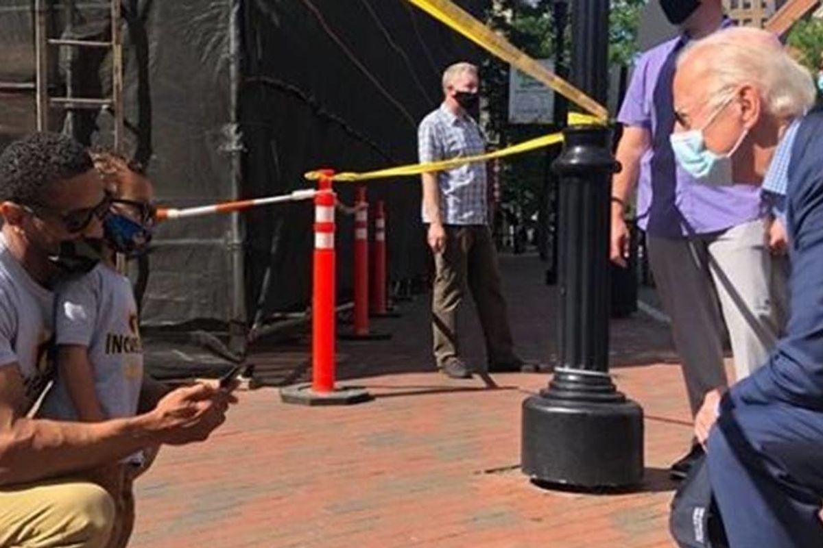 Joe Biden visited George Floyd protest site while Trump raged hidden in White House bunker