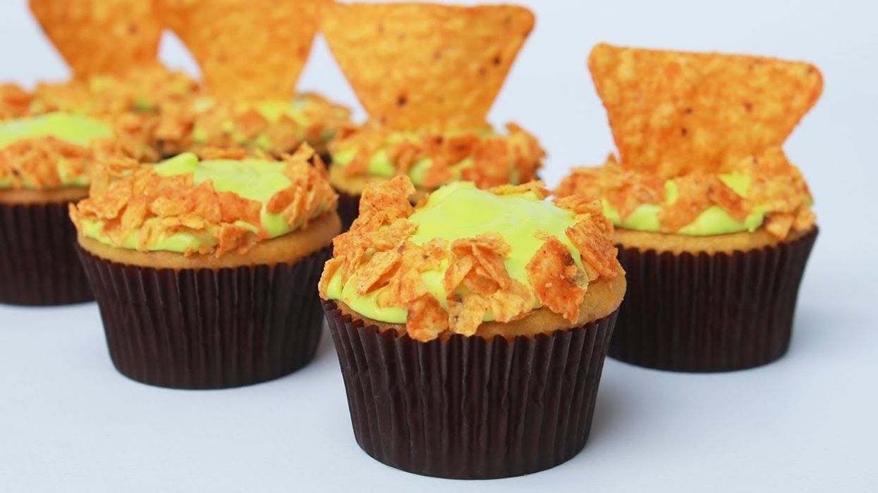 Mountain Dew Doritos cupcakes are the cheesy, citrus dessert we didn't know we needed