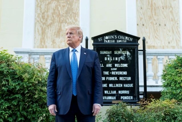 Donald Trump, St. John's Episcopal Church