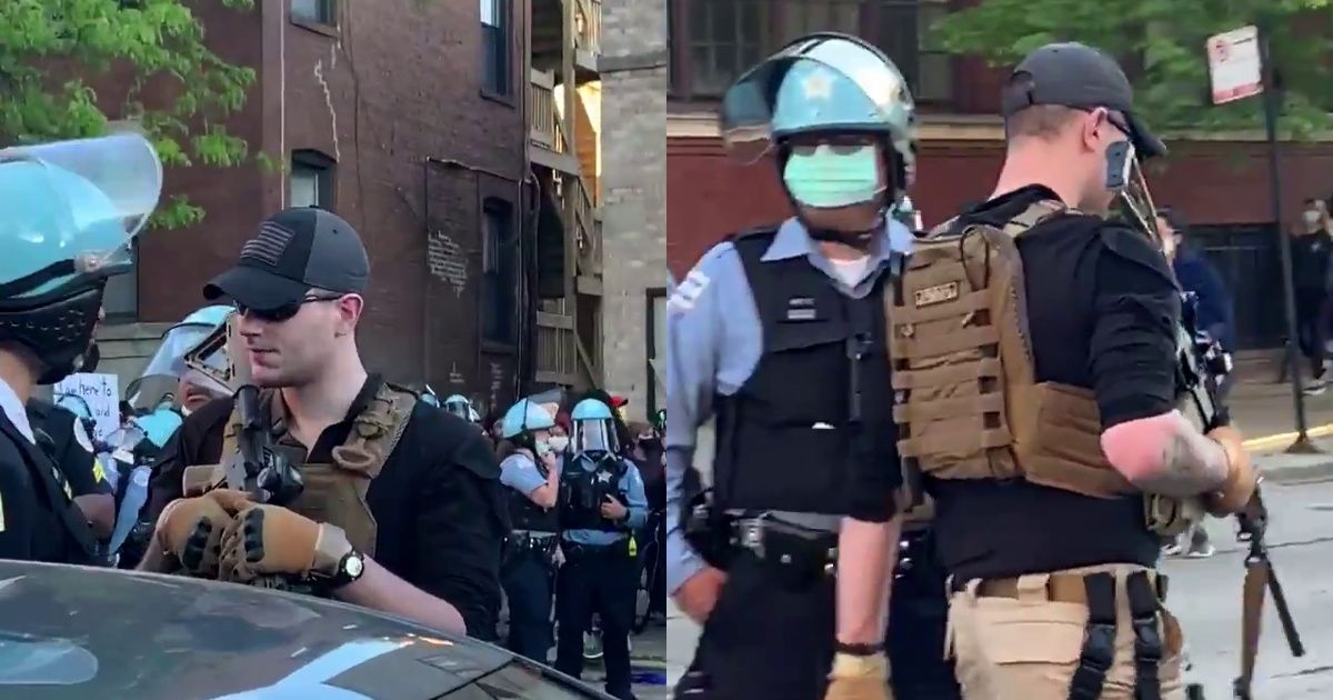 Police Prompt Outrage After Guy Shows Up To Chicago Protest With Rifle And Tactical Gear—And They Just Let Him Walk Away