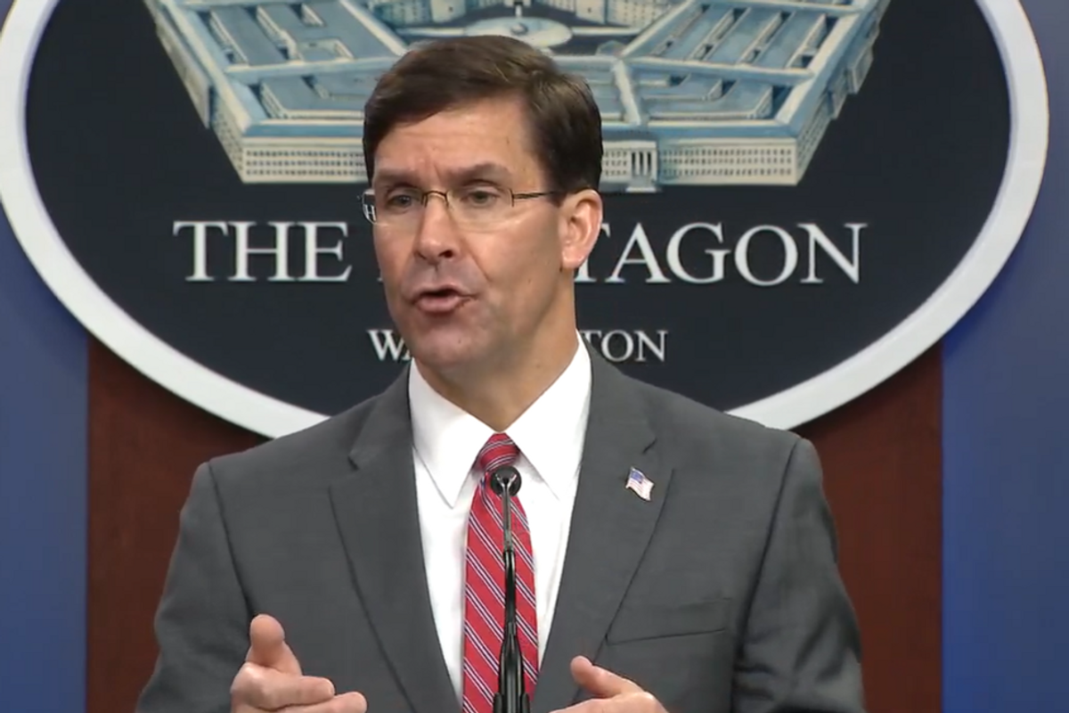 Defense Secretary Mark Esper Is SQUEEEEEEEEALING