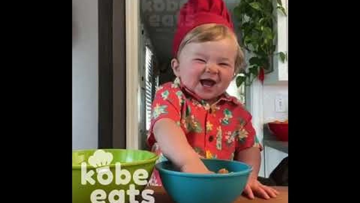 This adorable 1-year-old from Virginia is the internet's new favorite chef
