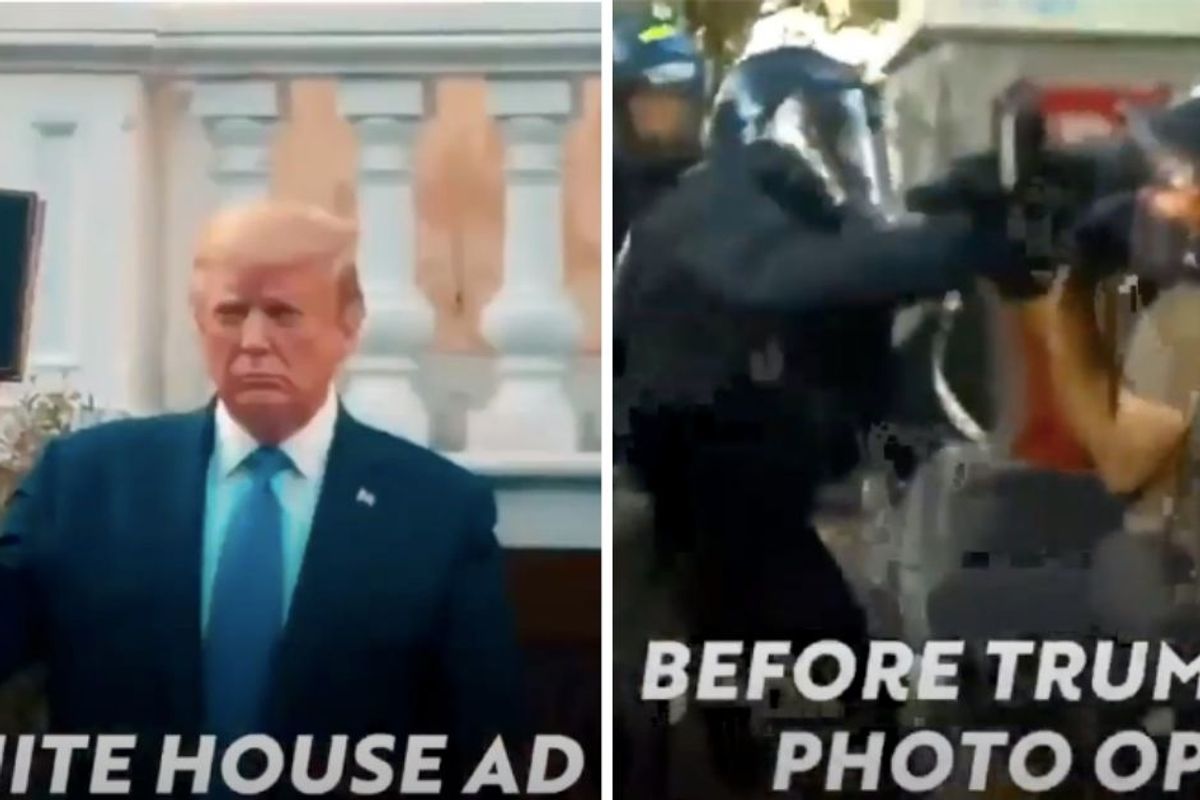 The White House made a propaganda video about the protests that might as well be from another planet