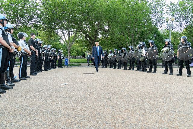 Lafayette Park assault, Donald Trump