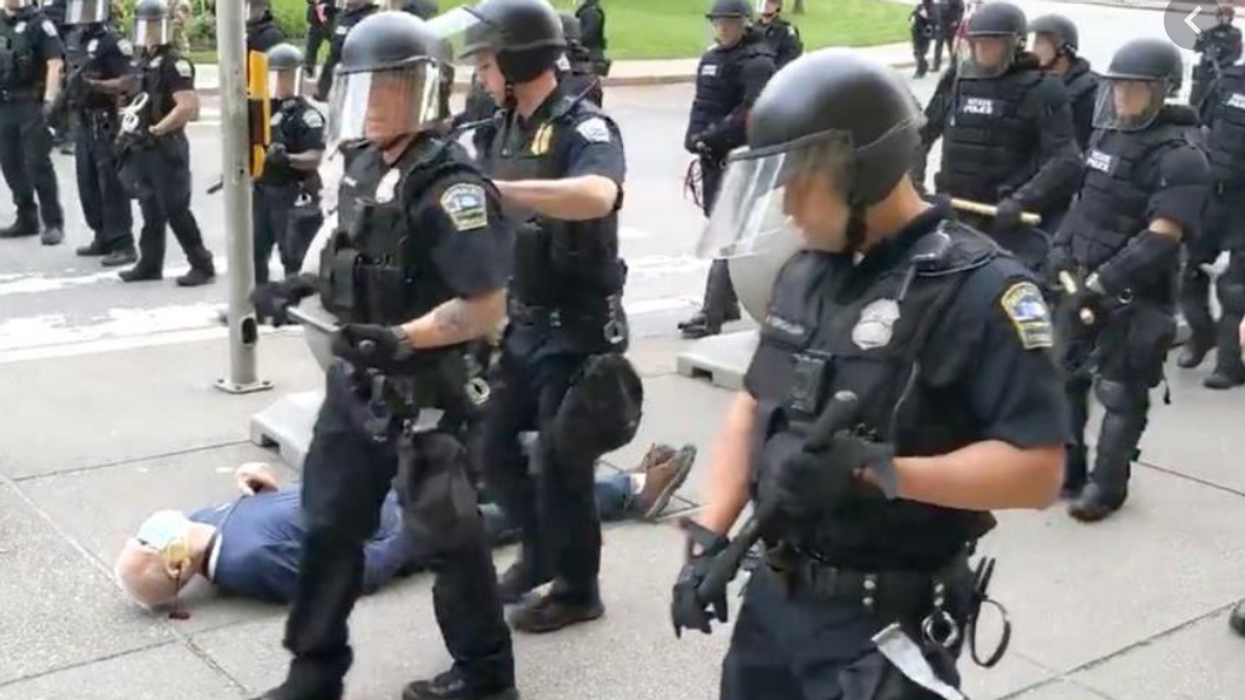 Cops Denied Assaulting Elderly Protester -- But There's A Video