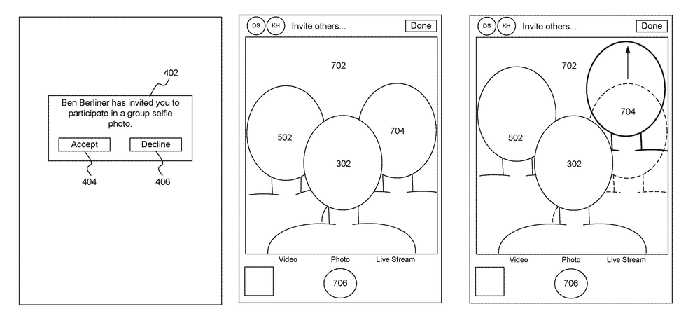 Apple selfie patent drawings