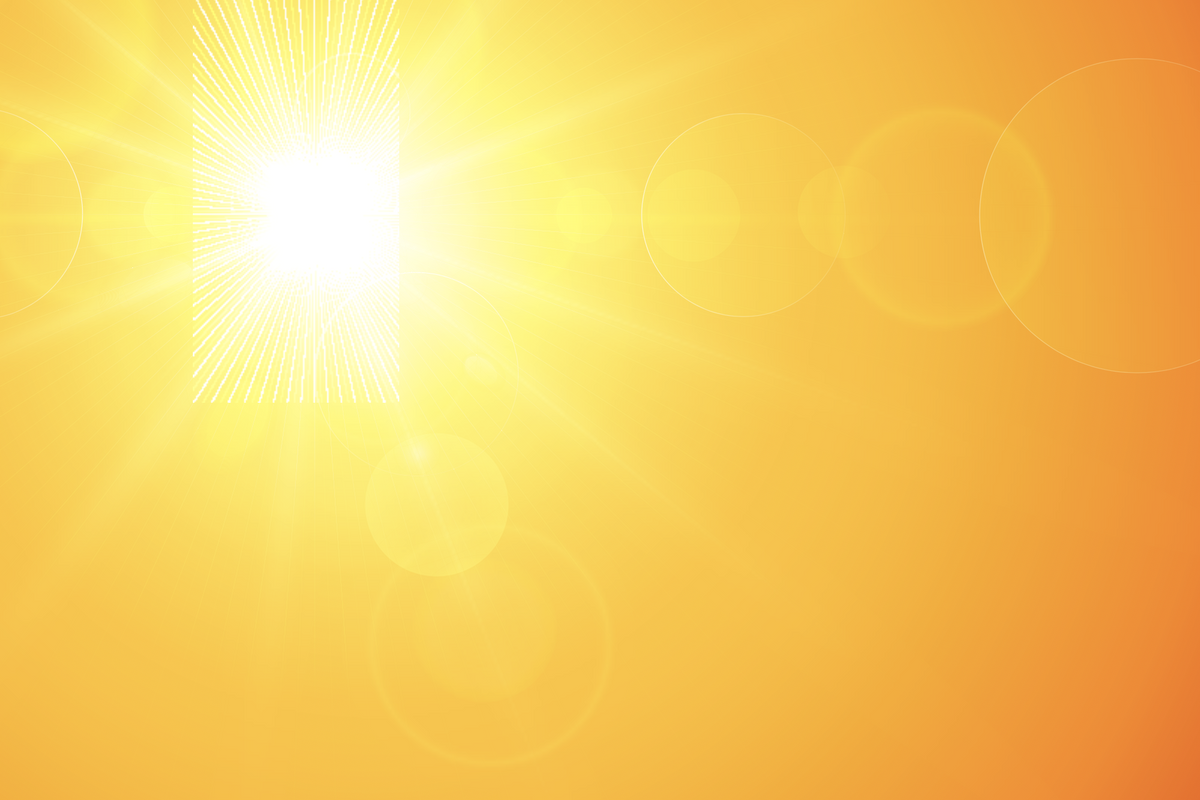 sun heat temperature stock