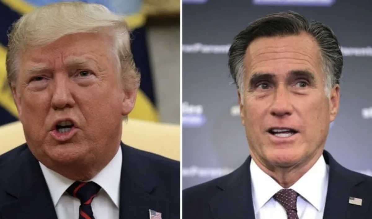 People Can't Stop Trolling Trump After He Tried to Go After Mitt Romney for 'Tanking' Poll Numbers In Utah