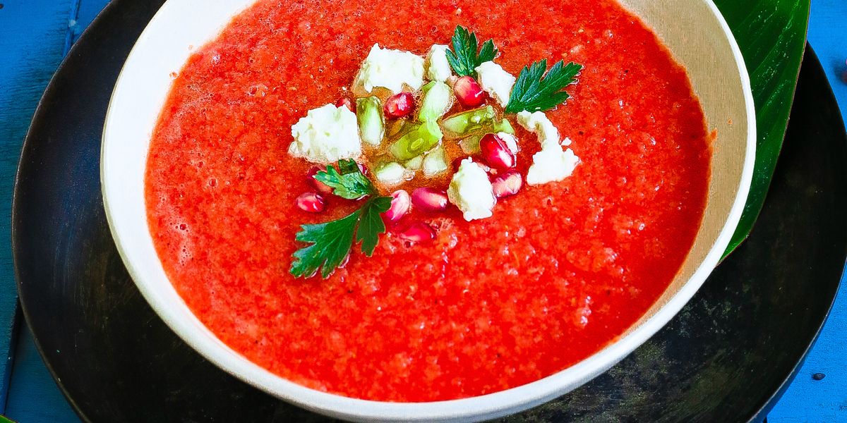 Spicy Watermelon Gazpacho (Cold Soup) My Recipe Magic