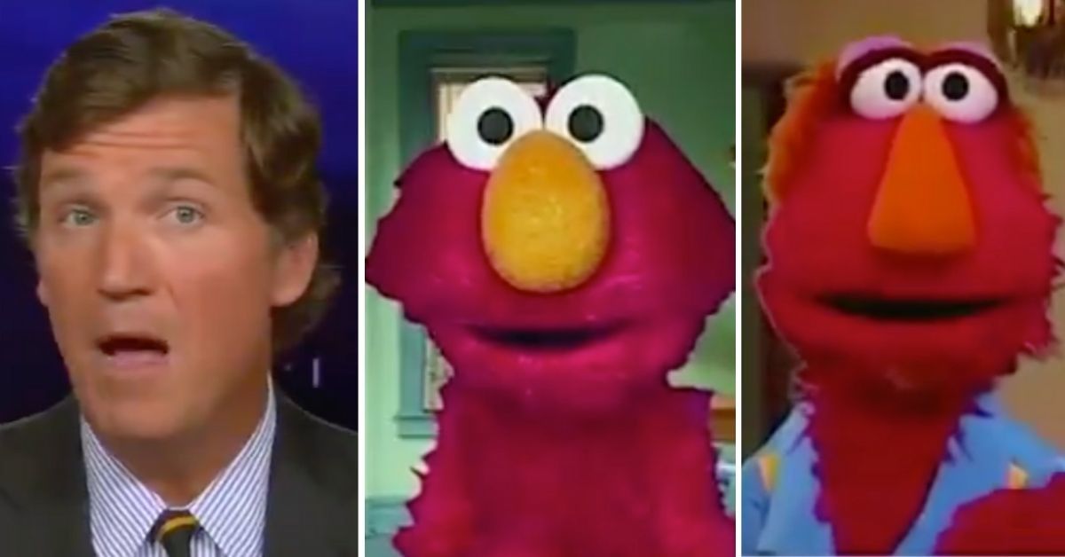 Tucker Carlson Just Raged About Elmo And His Dad For Explaining Protests To Kids In An Unhinged Rant