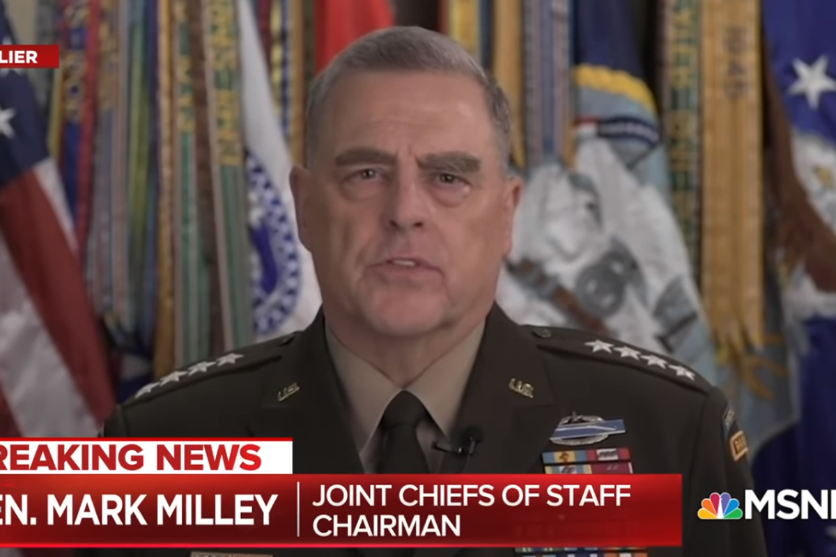 Chairman Of ​Joint Chiefs Stays Up All Night Reading Mean Tweets, Questioning His Life Choices