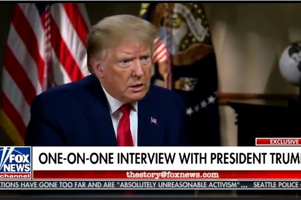 Trump Blacksplains To Fox Anchor That 'Shoot The Looters' Said By *Whole Other Racist*