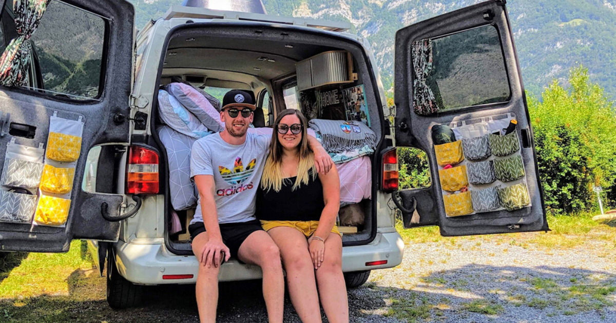 Couple Ditches The 9 to 5 Lifestyle To Travel Europe In A Blinged-Out Van