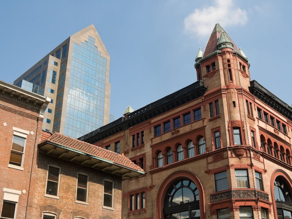 City Skyline with Old and New Architecture, Louisville, Kentucky