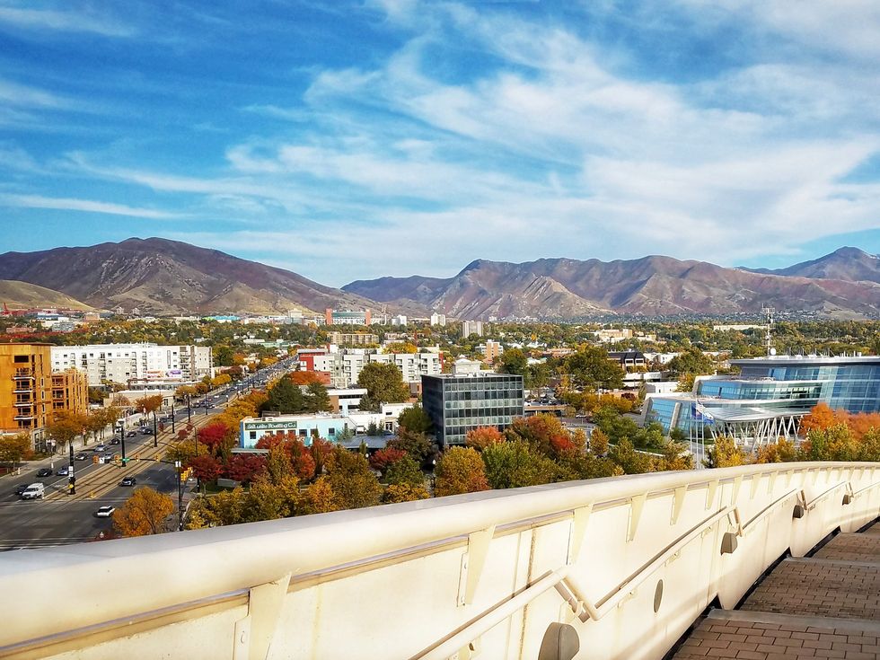 Scenic View Of Buildings In City Against Sky