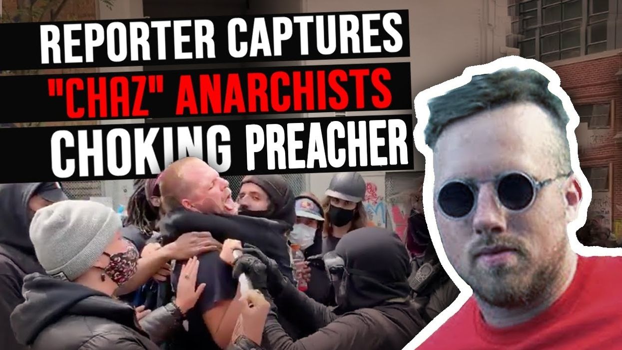 VIOLENCE INSIDE CHAZ: Seattle's Antifa anarchists beat journalist & choke street preacher