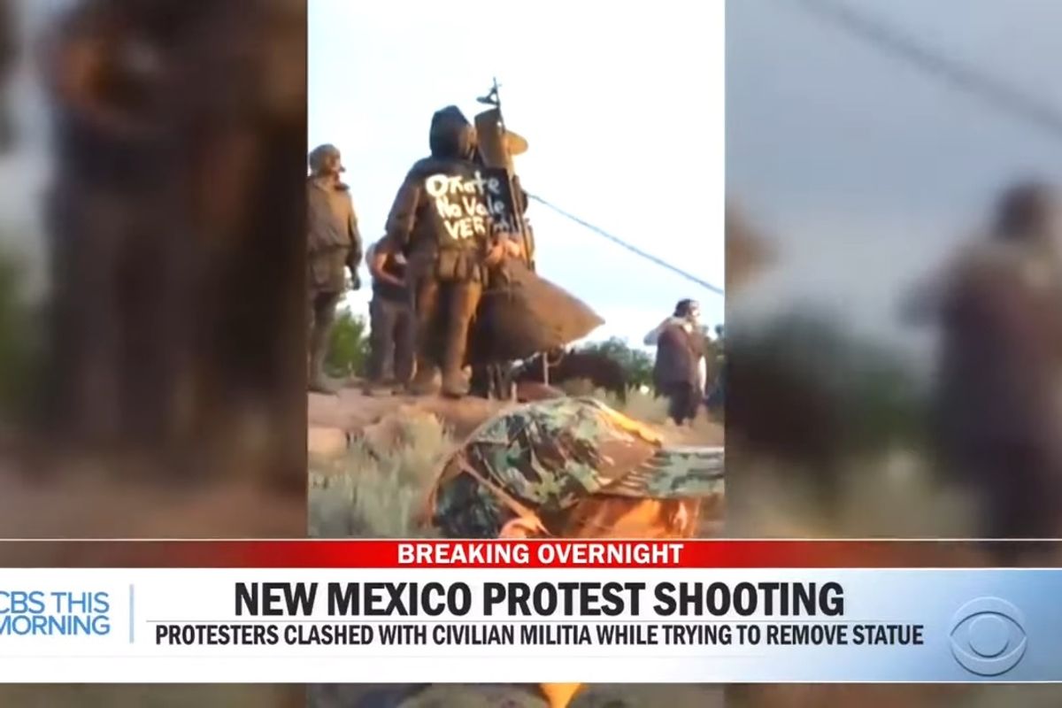 White New Mexico Militia Just Very Concerned For Barbaric Spanish Despot's Heritage, Not Hate