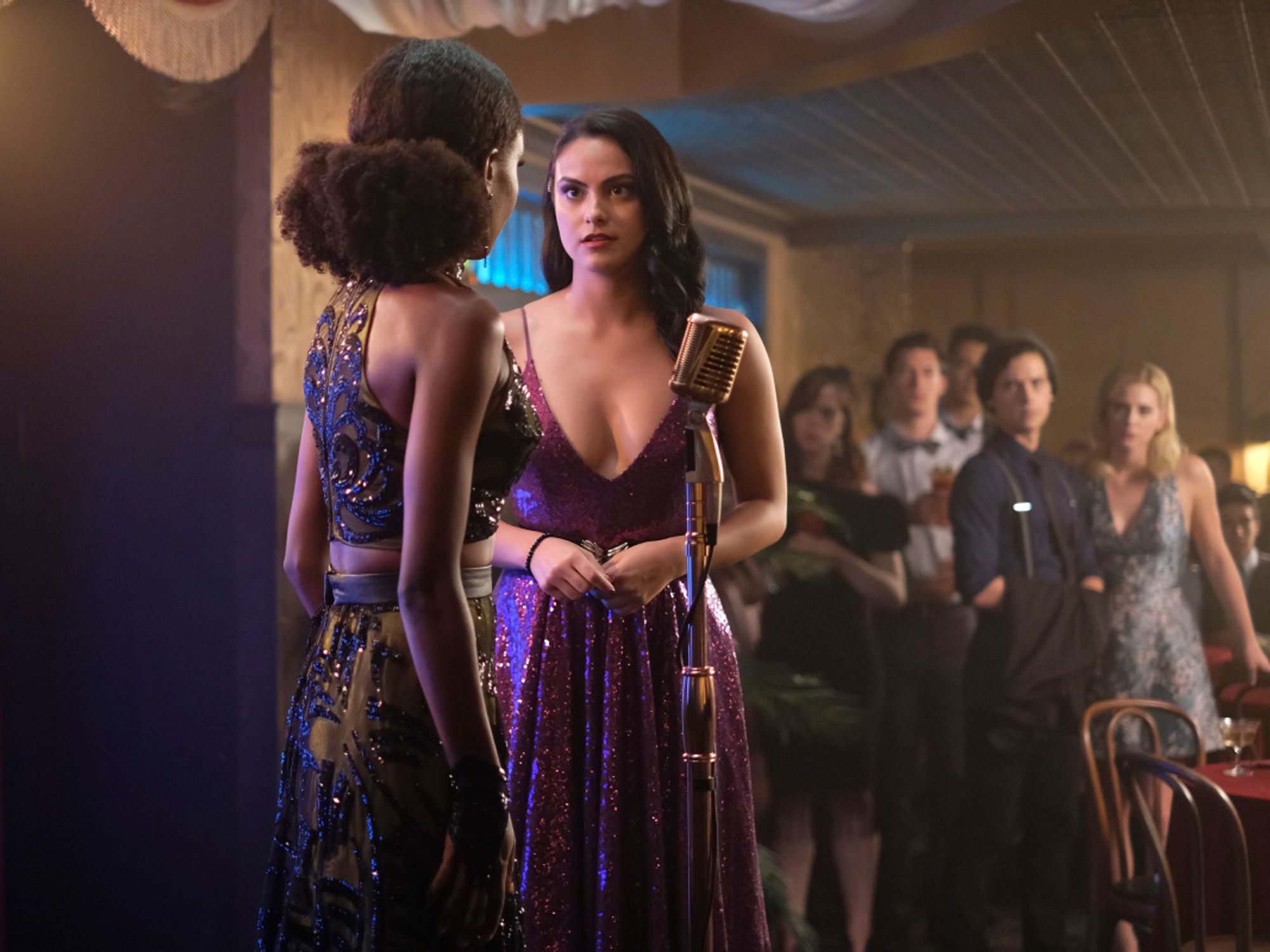 Ashleigh Murray as Josie, Camila Mendes as Veronica