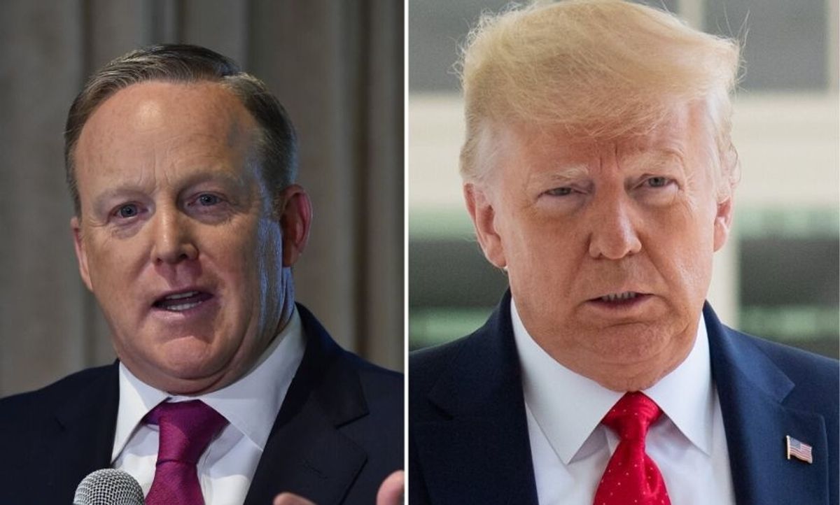 Sean Spicer Thinks He Knows Why Polls Are Really Showing Trump Losing by So Much to Biden, and He's Not All Wrong
