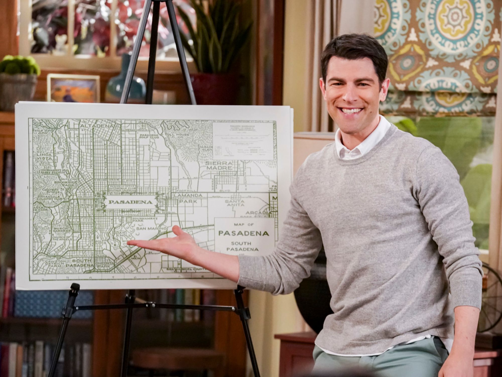 Max Greenfield in the TV show The Neighborhood.