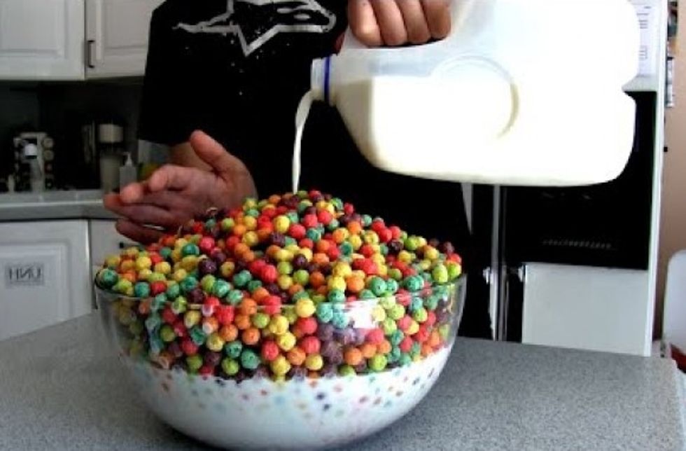 Big bowl of cereal