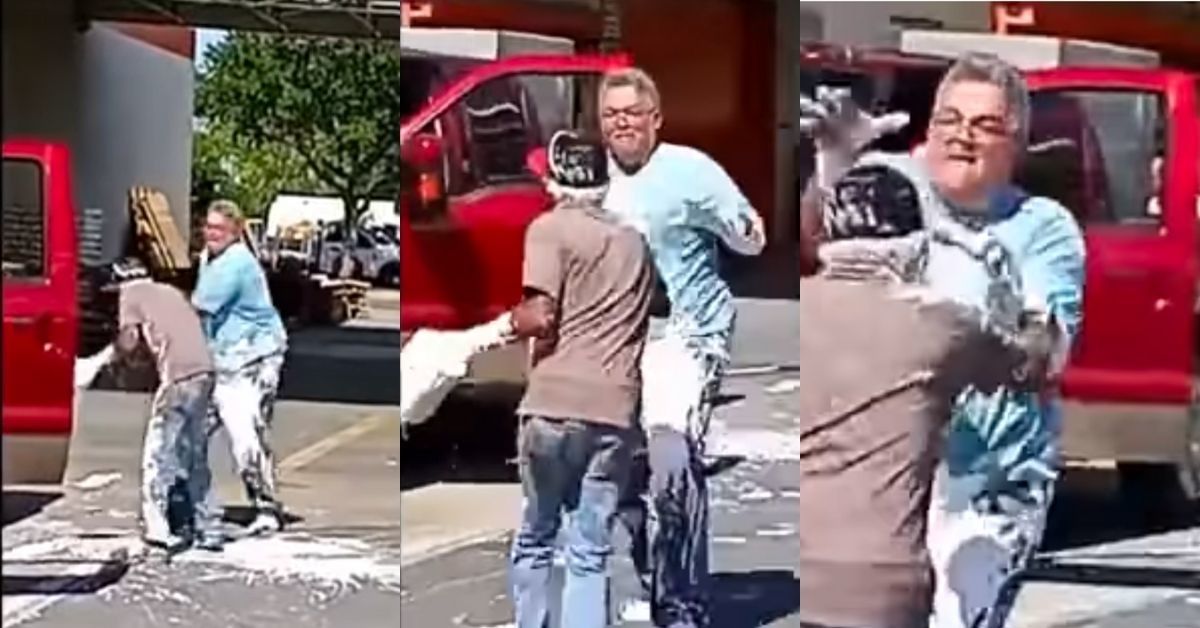 Social Distancing Argument Turns Into All-Out Paint Fight At Florida Home Depot In Wild Video