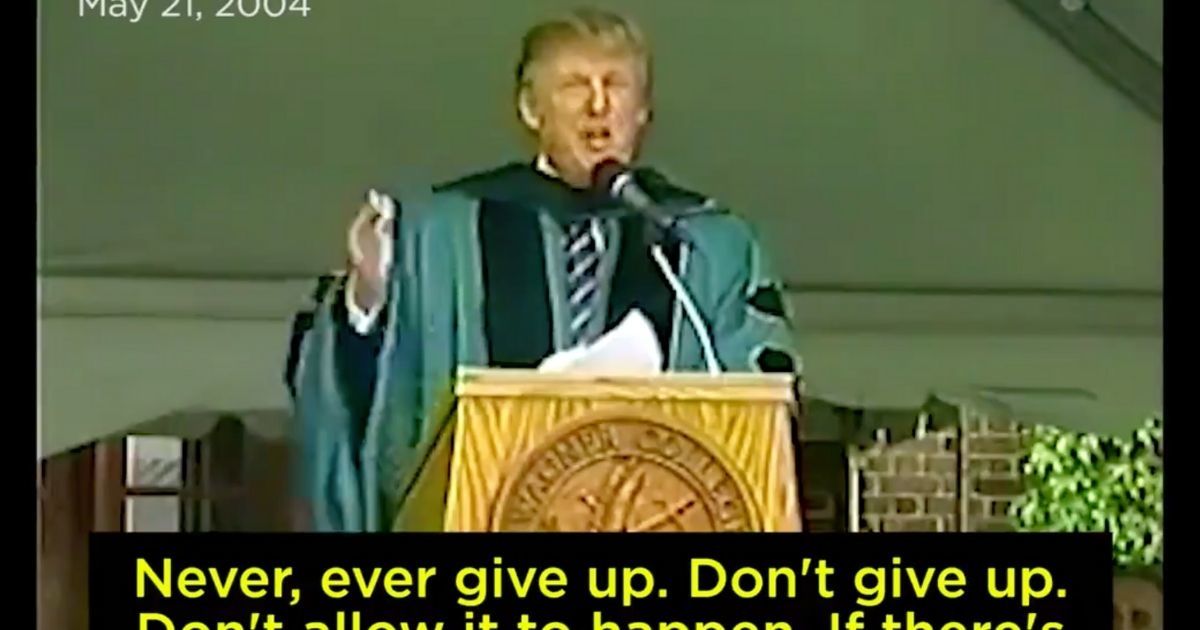 Trump Graduation Speech From 2004 About How To Get Around Walls Hasn't Aged Well For Him At All
