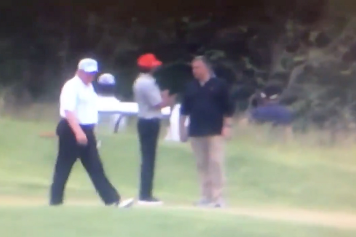 Trump Spends Weekend Golfing, Getting In Touch With His Inner Alex Jones, Calling Women Fat Skanks