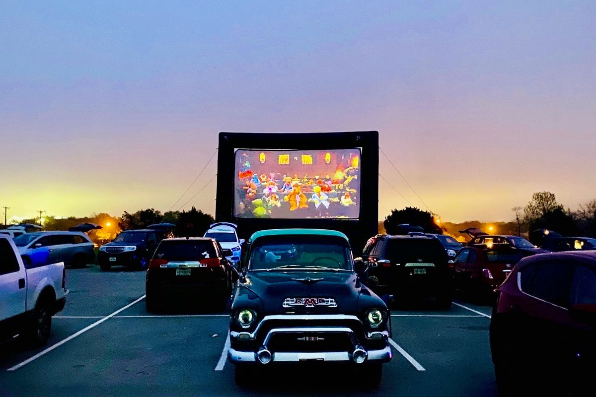 blue Starlite drive in theater