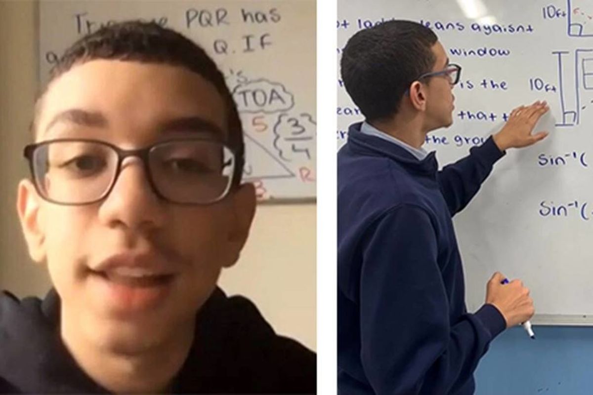 A Bronx teen is using social media to tutor a generation of out-of-school students in math