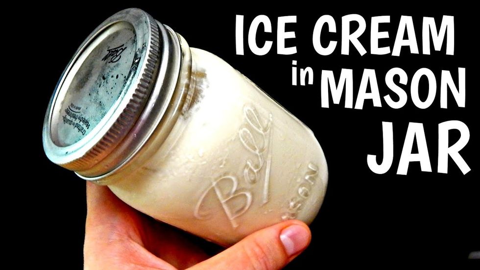Ice Cream in a Mason Jar