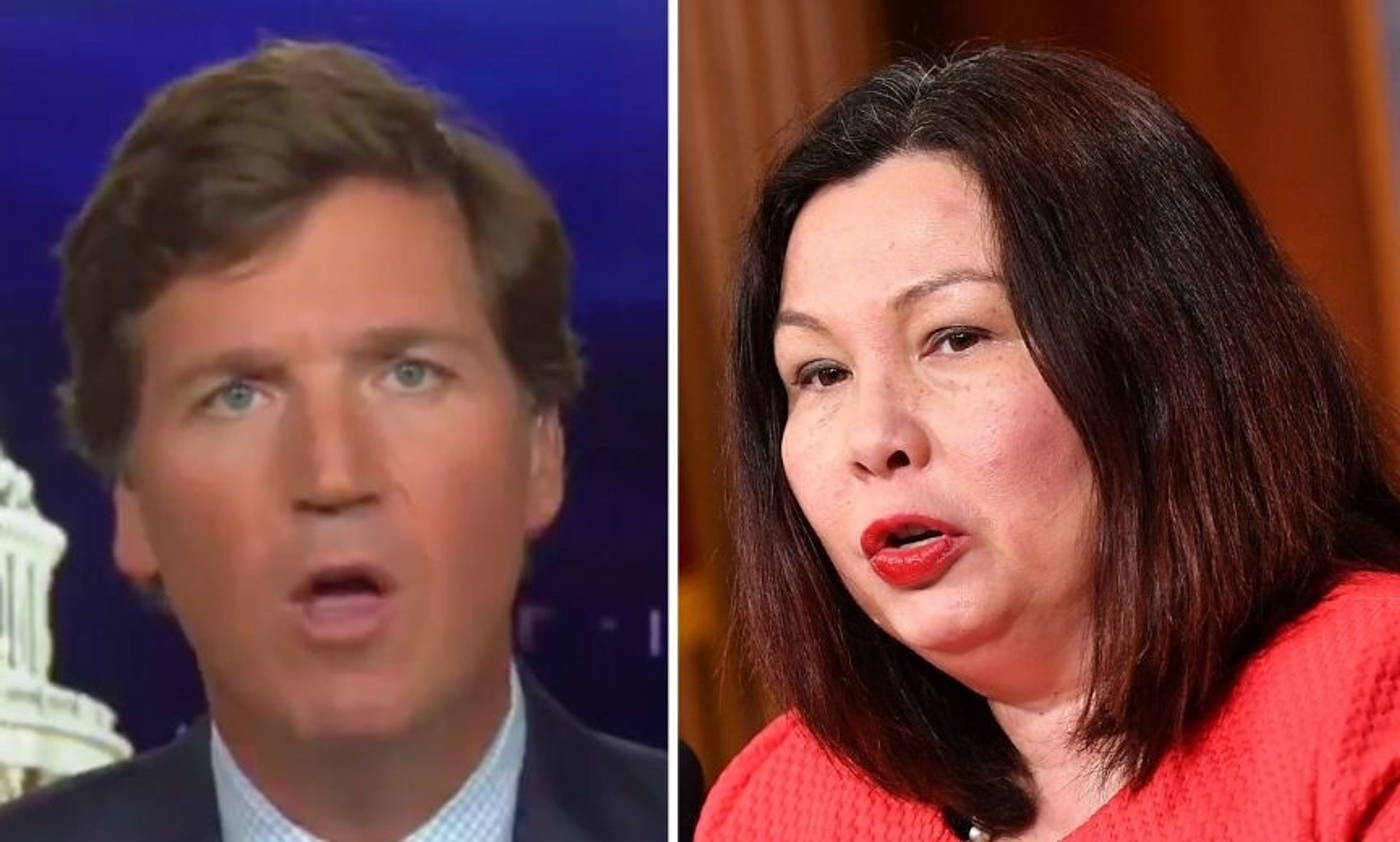 Senator Who Lost Her Legs in Iraq Perfectly Shames Tucker Carlson After He Suggests She 'Hates America'