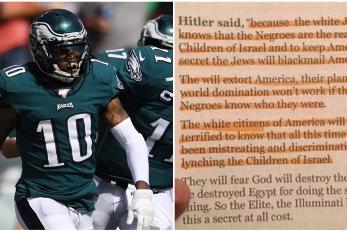 The NFL needs to suspend DeSean Jackson immediately for posting anti-Semitic, fake Hitler quotes