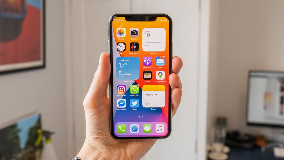 iOS 14 on an iPhone X