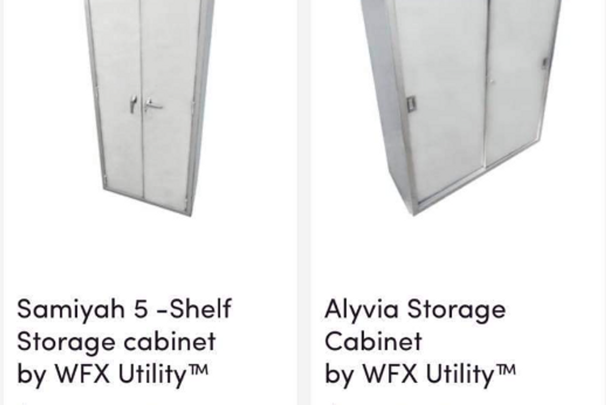 No, Wayfair's Industrial Storage Units Do Not Come With Bonus Mole Children