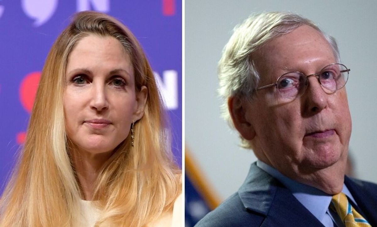 Ann Coulter Just Came Out in Support of Mitch McConnell's Democratic Challenger in Savage String of Tweets