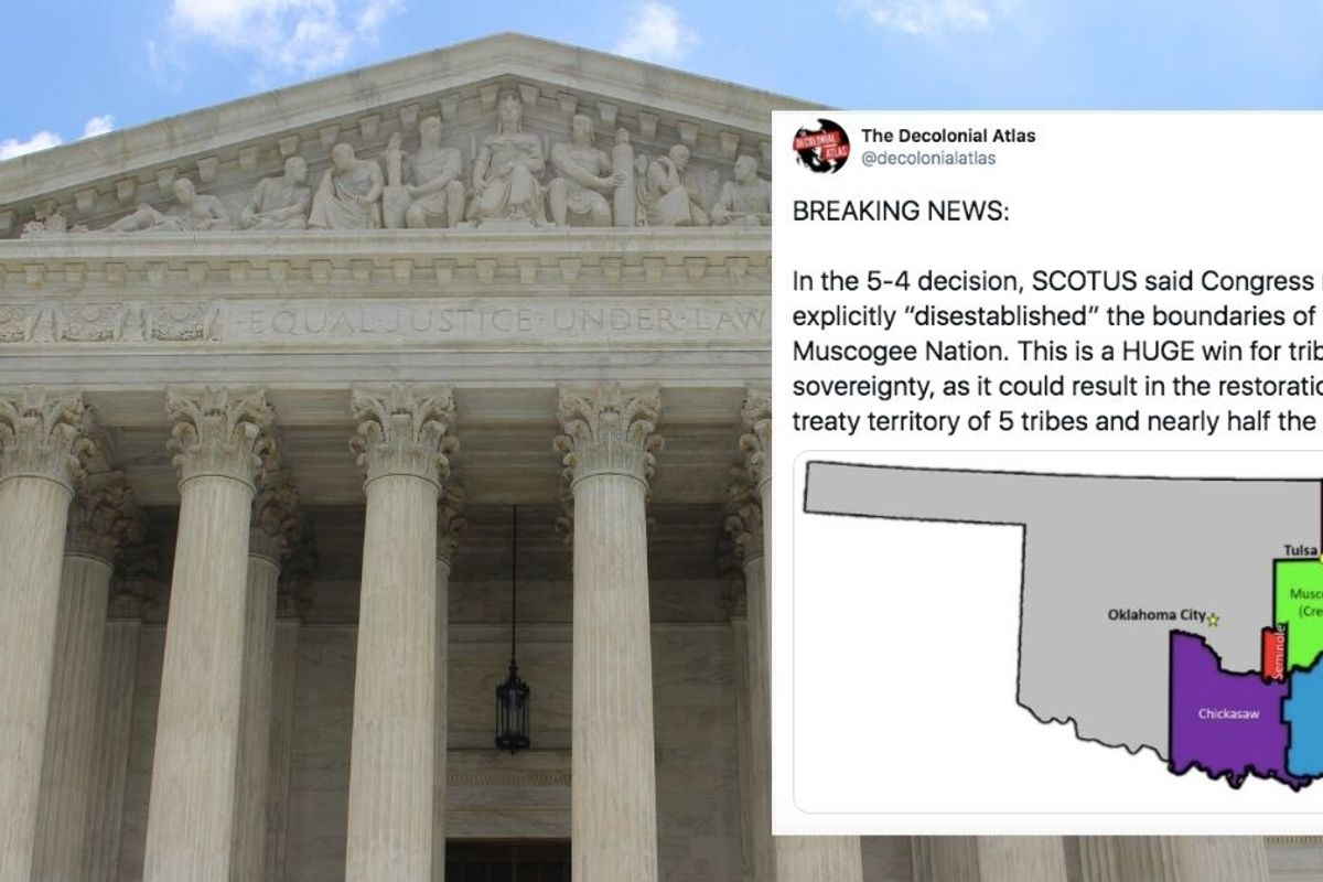 Indigenous people celebrate historic Supreme Court ruling upholding treaties in Oklahoma