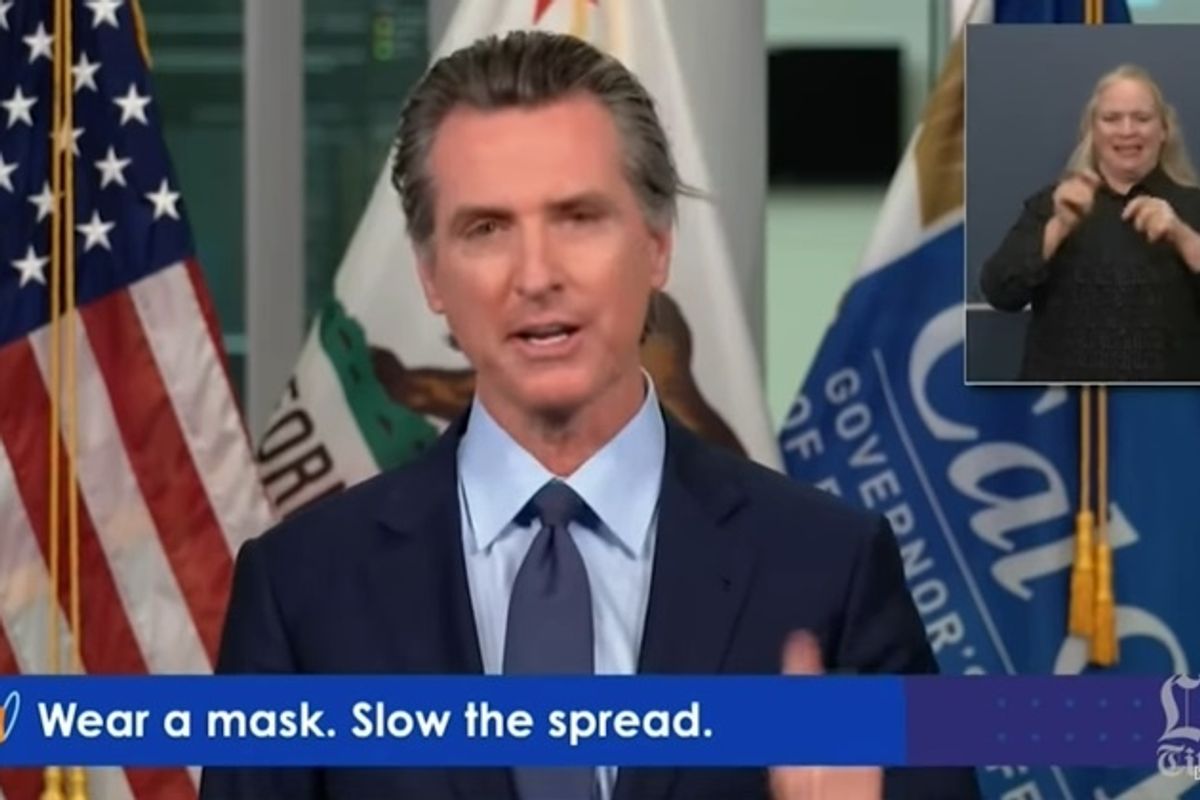 Gavin Newsom: Better Part Of Valor Is SHUTTING CALIFORNIA THE F*CK BACK DOWN
