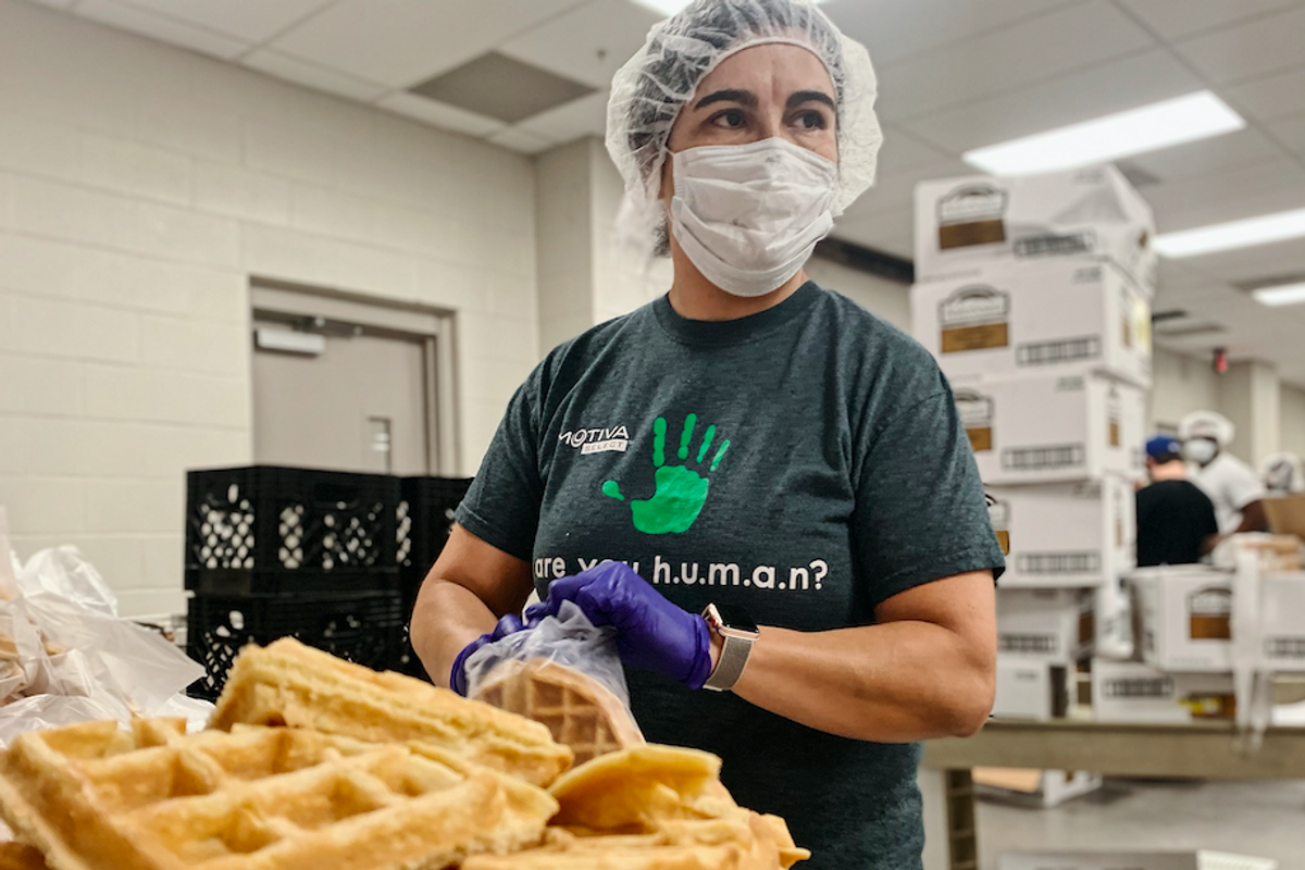 The food industry has been hit hard by the pandemic. This initiative is helping workers get back on their feet.
