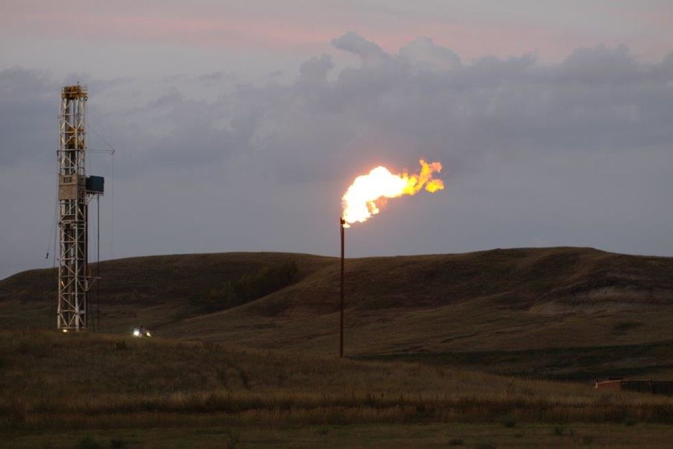 Fracking flaring North Dakota