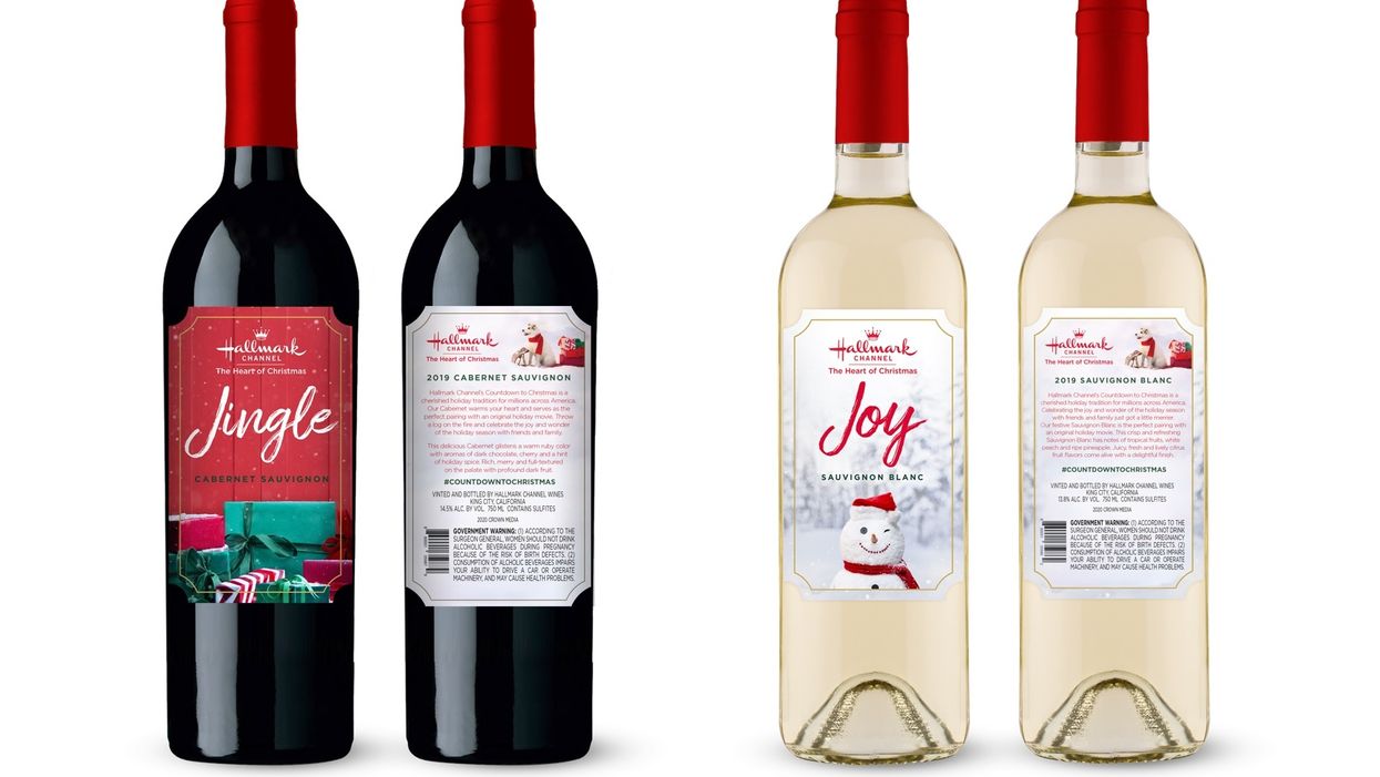 Hallmark Channel introduces Christmas-themed wine, perfect for pairing with your favorite movies