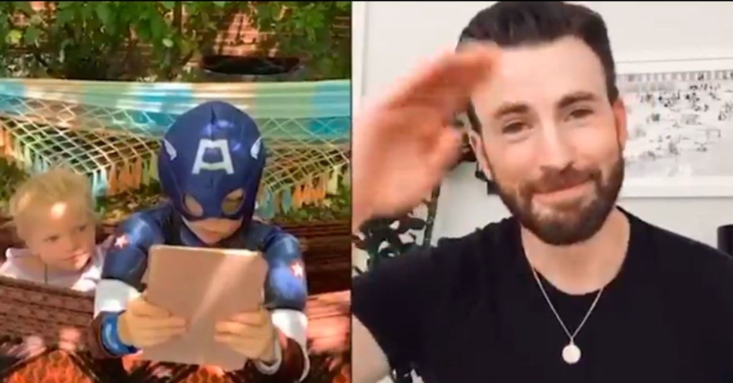 Chris Evans Sends Sweet Message To 6-Year-Old Fan Who Defended His Little Sister From Dog Attack
