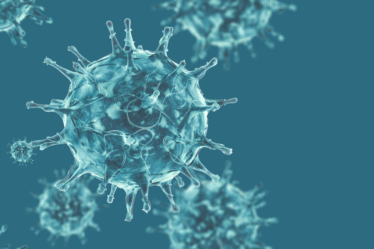 covid coronavirus cells graphic abstract